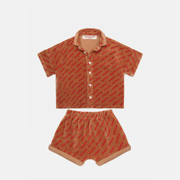 Logo baby shirt & short "baby Outfit set"