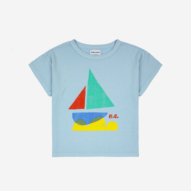 Multicolor Sail Boat T-shirt