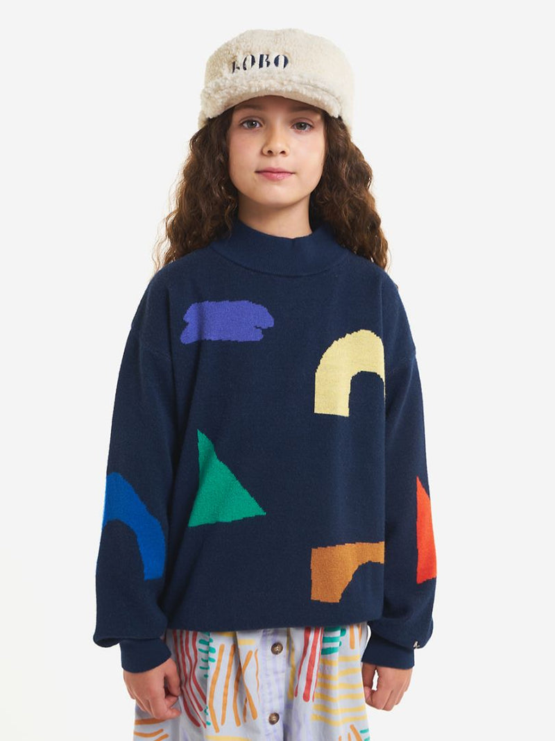 Playful jacquard jumper