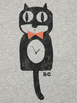 Cat O'clock grey melange sweatshirt