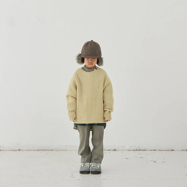 Moss washable wool pants & shirt "Outfit set"