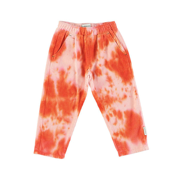 trousers | pink & orange tie-dye