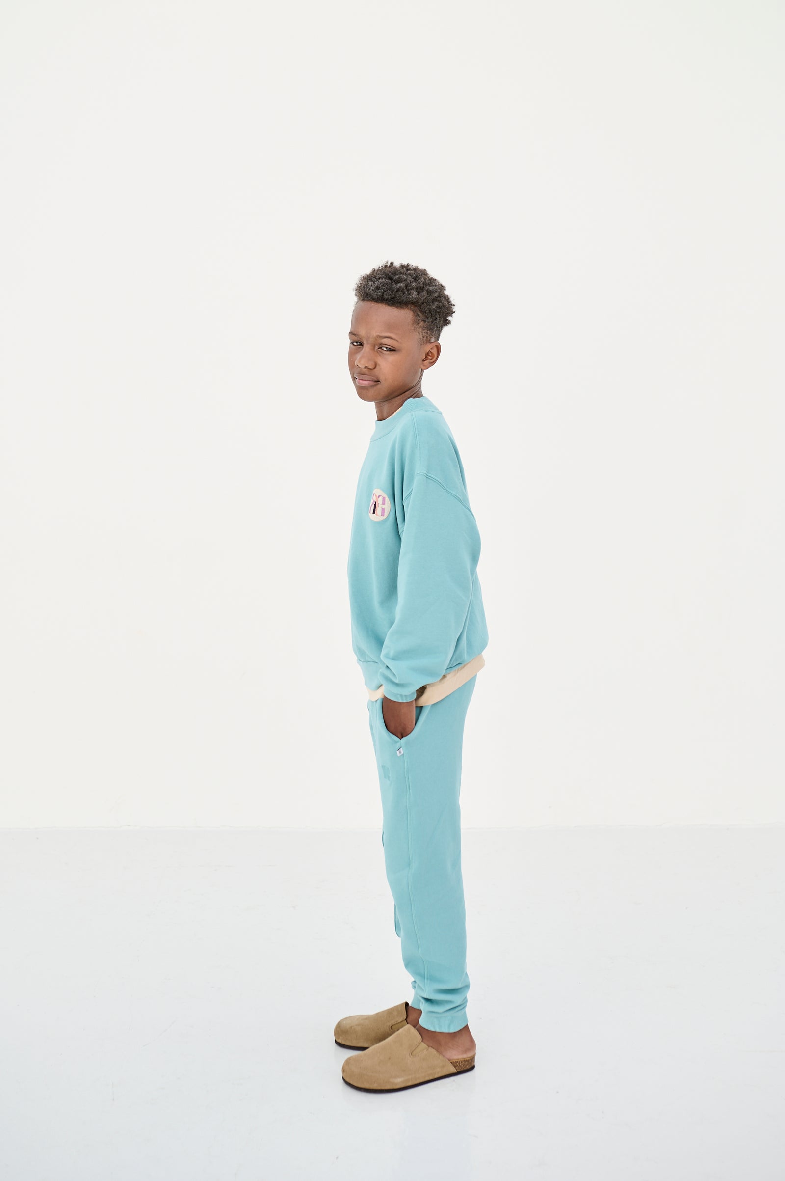 REPOSE AMS COMFY SWEATER - GREYISH TURQUOISE REPOSE AMS COMFY SWEATER - GREYISH TURQUOISE