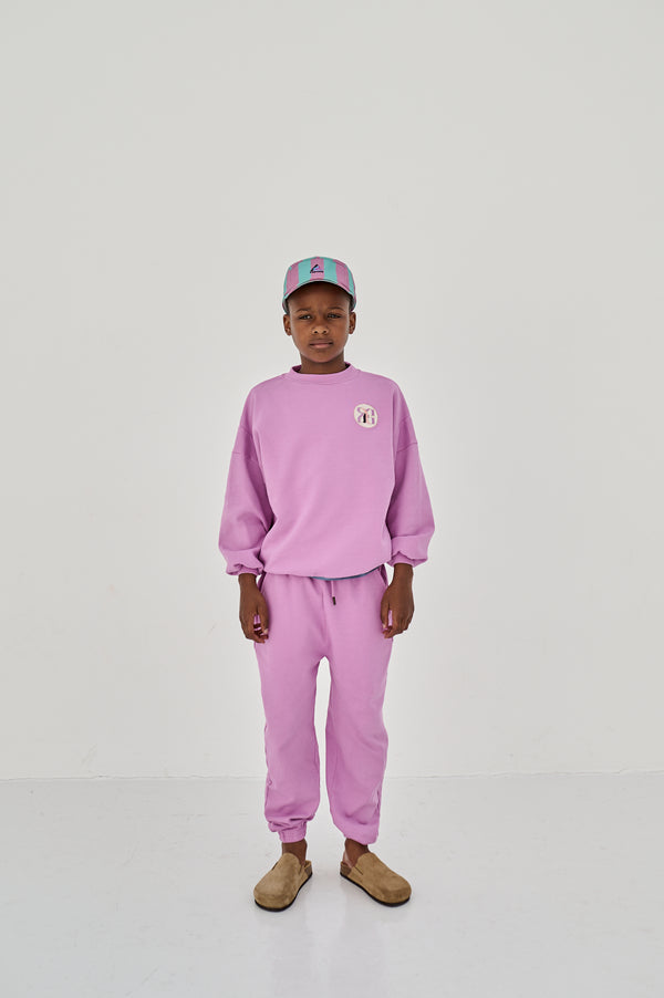 faded violet crewneck sweater & pants "Outfit set"