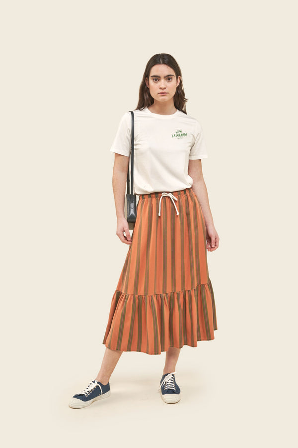 RETRO STRIPES ruffle skirt (adults)