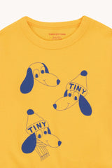TINY DOGS SWEATSHIRT yellow/indigo