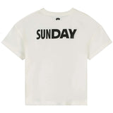 Natural Oversized 'Sunday' T-shirt & Kelp Grid Shorts "Outfit set"