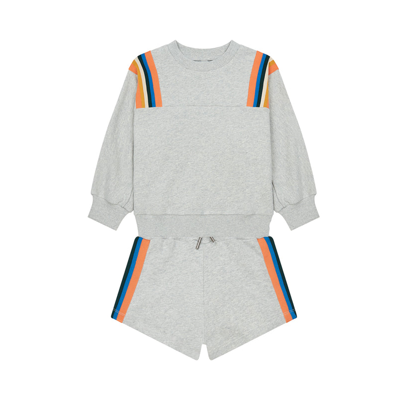 Organic Cotton Short & Sweatshirt with Cut-out (Outfit set)