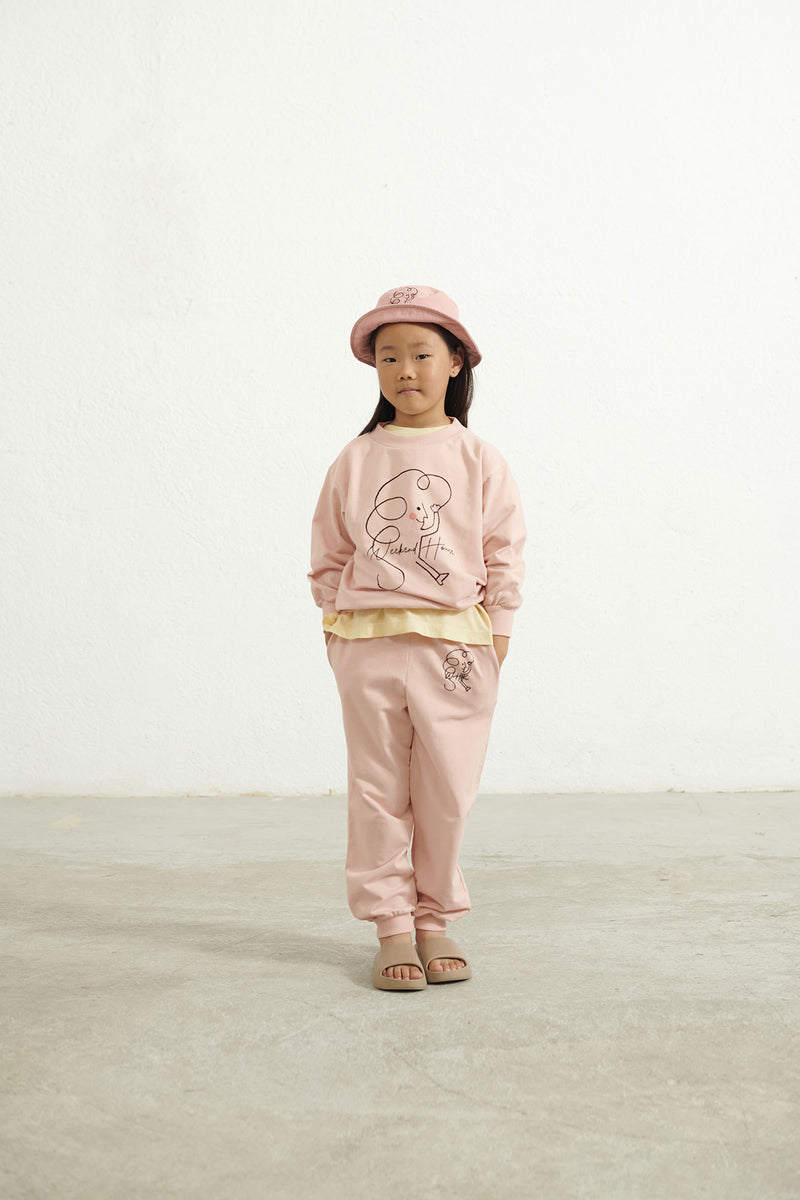 Soft pink Weekend Kid sweatshirt & pants "Outfit set"
